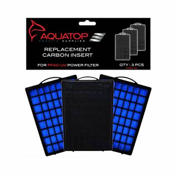 AQUATOP MIRC-40 Aquarium Carbon Cartridge for PF40-UV Hang On UV Filter